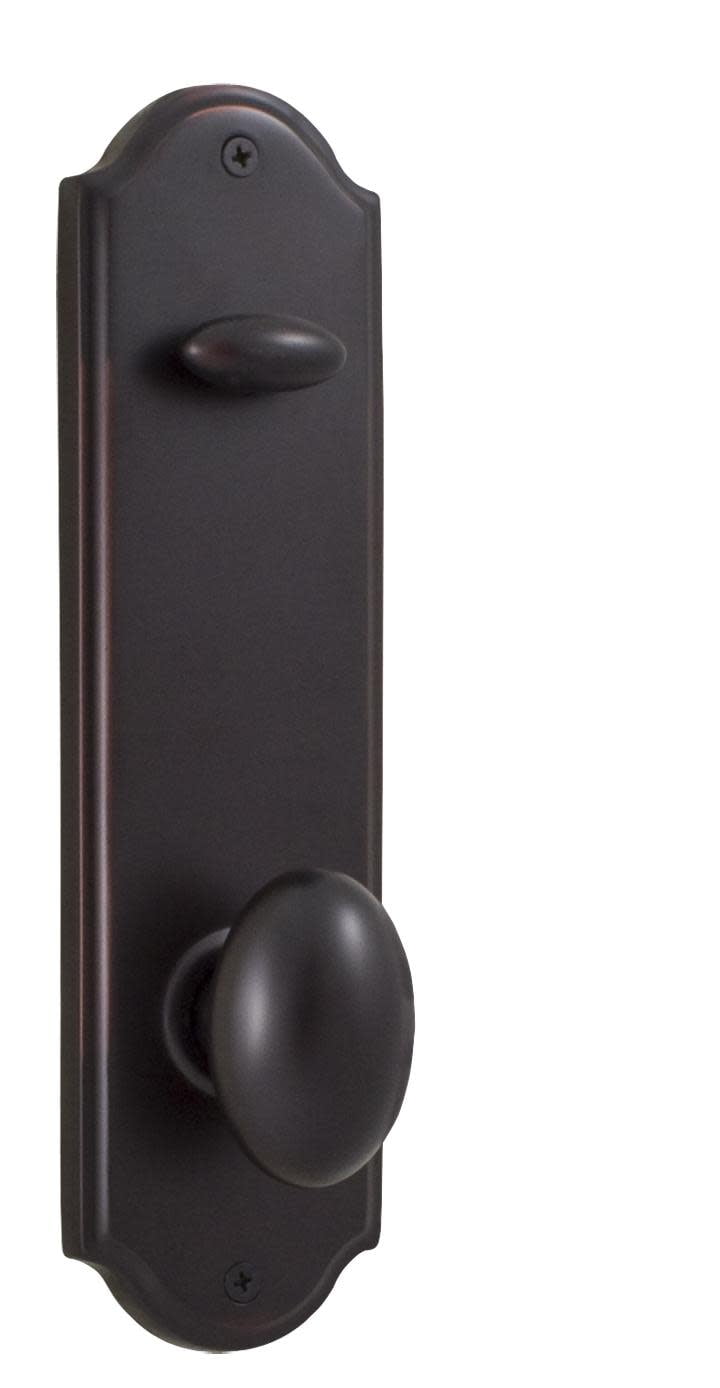 Weslock Elegance Single Cylinder Oil-Rubbed Bronze Philbrook Door Handleset with Julienne Knob Weslock Elegance Single Cylinder Oil-Rubbed Bronze Philbrook Door Handleset with Julienne Knob