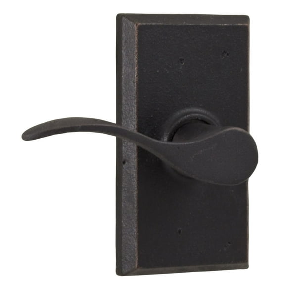 Weslock L7300H1H1SL20 Left Hand Carlow Square Passage Lock with Adjustable Latch and Full Lip Strike Oil Rubbed Bronze Finish