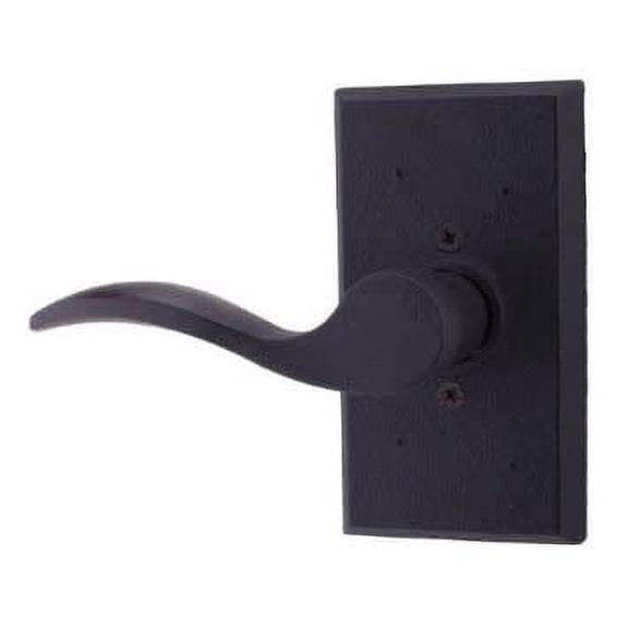 Weslock L7305H2--0020 Left Hand Carlow Square Half Dummy Lock Black Finish