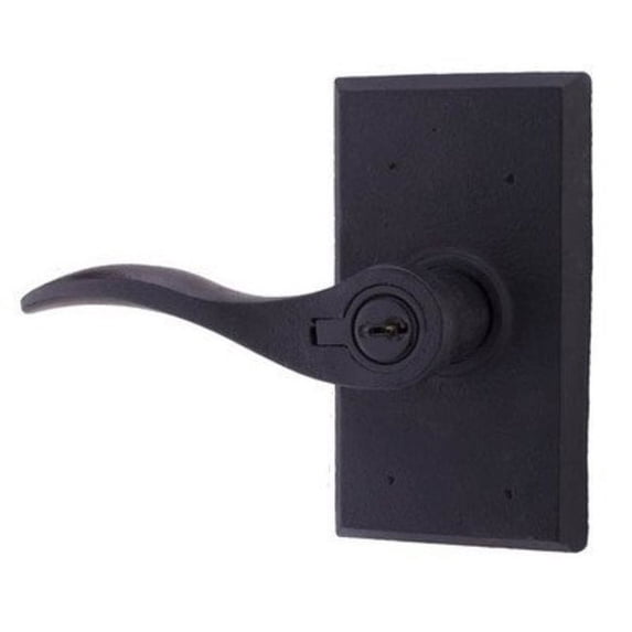Weslock L7340H2H2SL23 Left Hand Carlow Square Entry Lock with Adjustable Latch and Full Lip Strike Black Finish