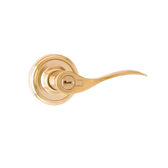 Weslock R0640UBU3SL23 Right Hand Bordeau Entry Lock with Adjustable Latch and Full Lip Strike Lifetime Brass Finish