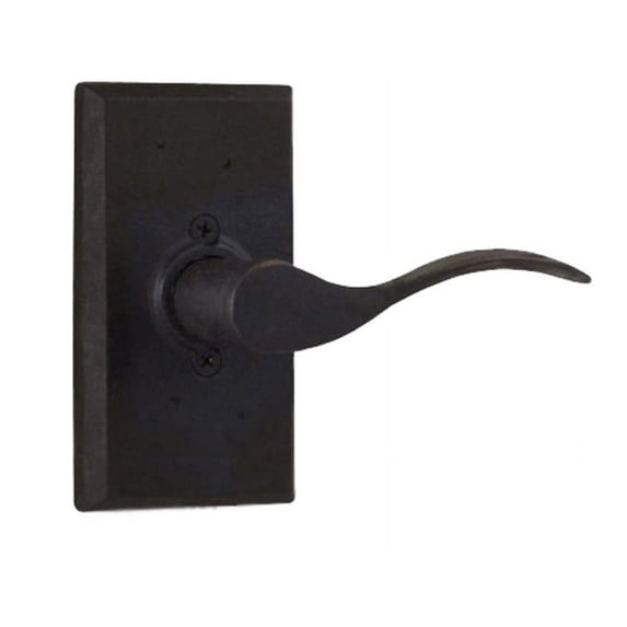 Weslock R7300H1H1SL20 Right Hand Carlow Square Passage Lock with Adjustable Latch and Full Lip Strike Oil Rubbed Bronze Finish