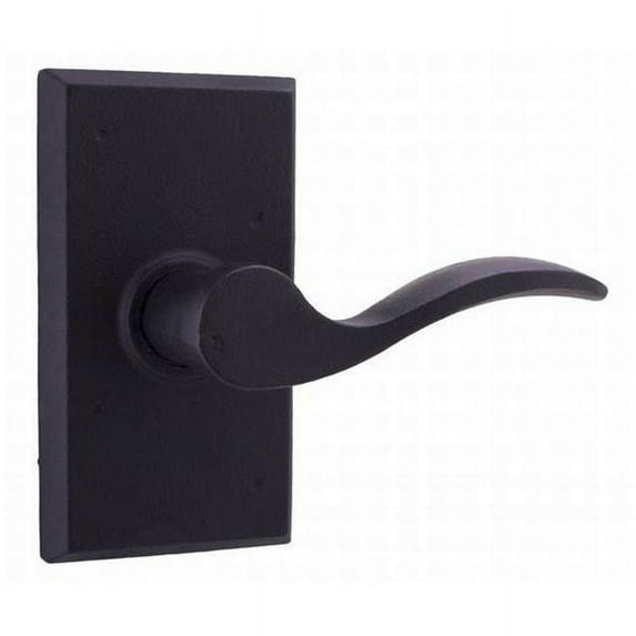 Weslock R7300H2H2SL20 Right Hand Carlow Square Passage Lock with Adjustable Latch & Full Lip Strike, Black
