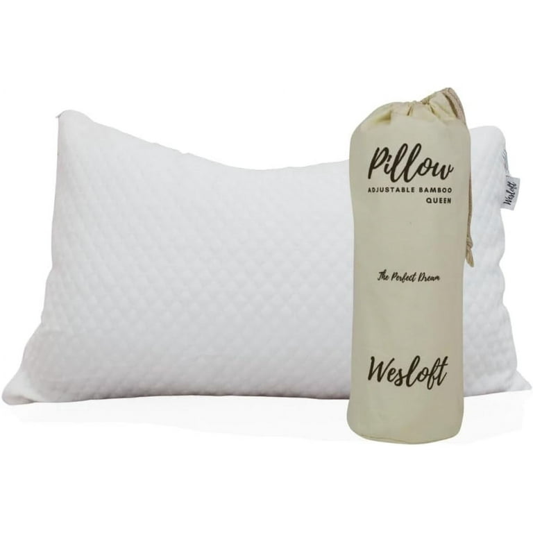 Shredded Memory Foam Pillow I Gel Memory Foam Pillow I Adjustable