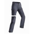 thumbnail image 1 of Wespornow Womens Quick Dry Zip Off Convertible Hiking Pants with 5 Pockets Camping Travel Safari Grey L, 1 of 8