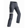 thumbnail image 1 of Wespornow Womens Quick Dry Zip Off Convertible Hiking Pants with 5 Pockets Camping Travel Safari Grey XXL, 1 of 8
