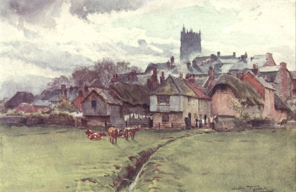 Wessex 1911 Fordington Dorchester Canvas Art - Walter Tyndale (18 x 24)