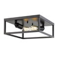thumbnail image 1 of Golden Lighting Wesson 2-light Flush Mount in Matte Black, 1 of 8