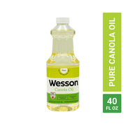 Wesson Pure & Cholesterol Free Canola Oil, 40 fl oz