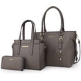 thumbnail image 1 of West 3PCS Purses for Women Tote Bag and Wallet Set Shoulder Satchel Handbags, 1 of 2