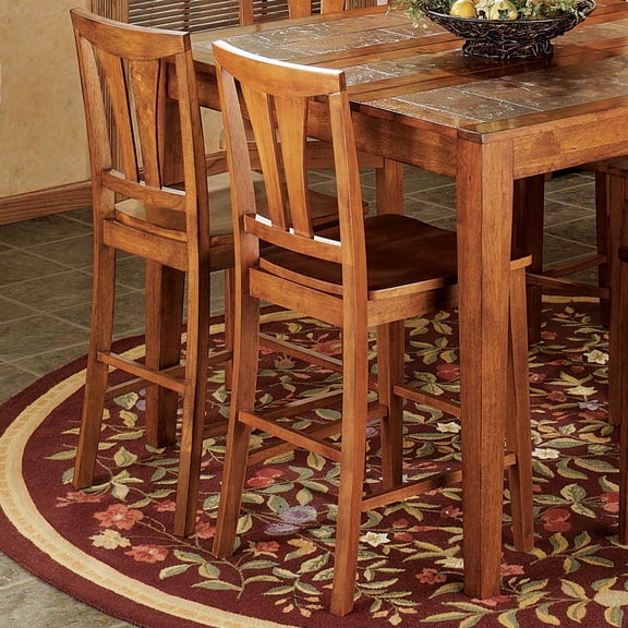 West Albany Counter Stools Natural Cherry Set of Two 2