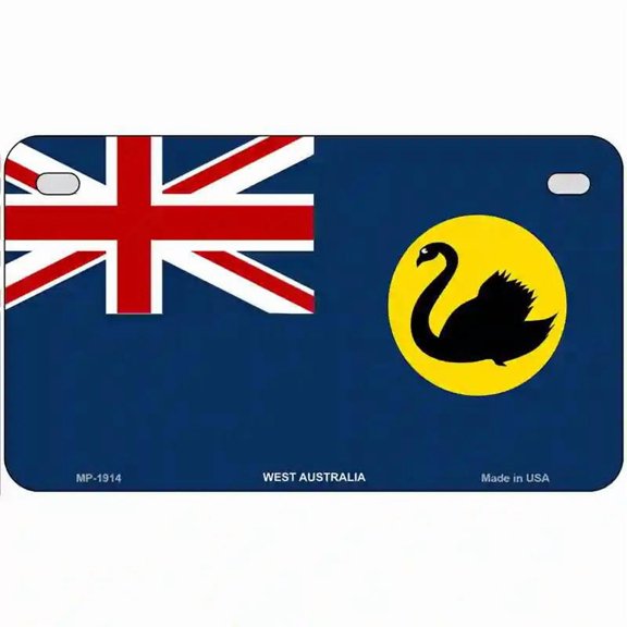 West Australia Flag Metal Novelty License Plate 7" x 4" Motorcycle (MP)