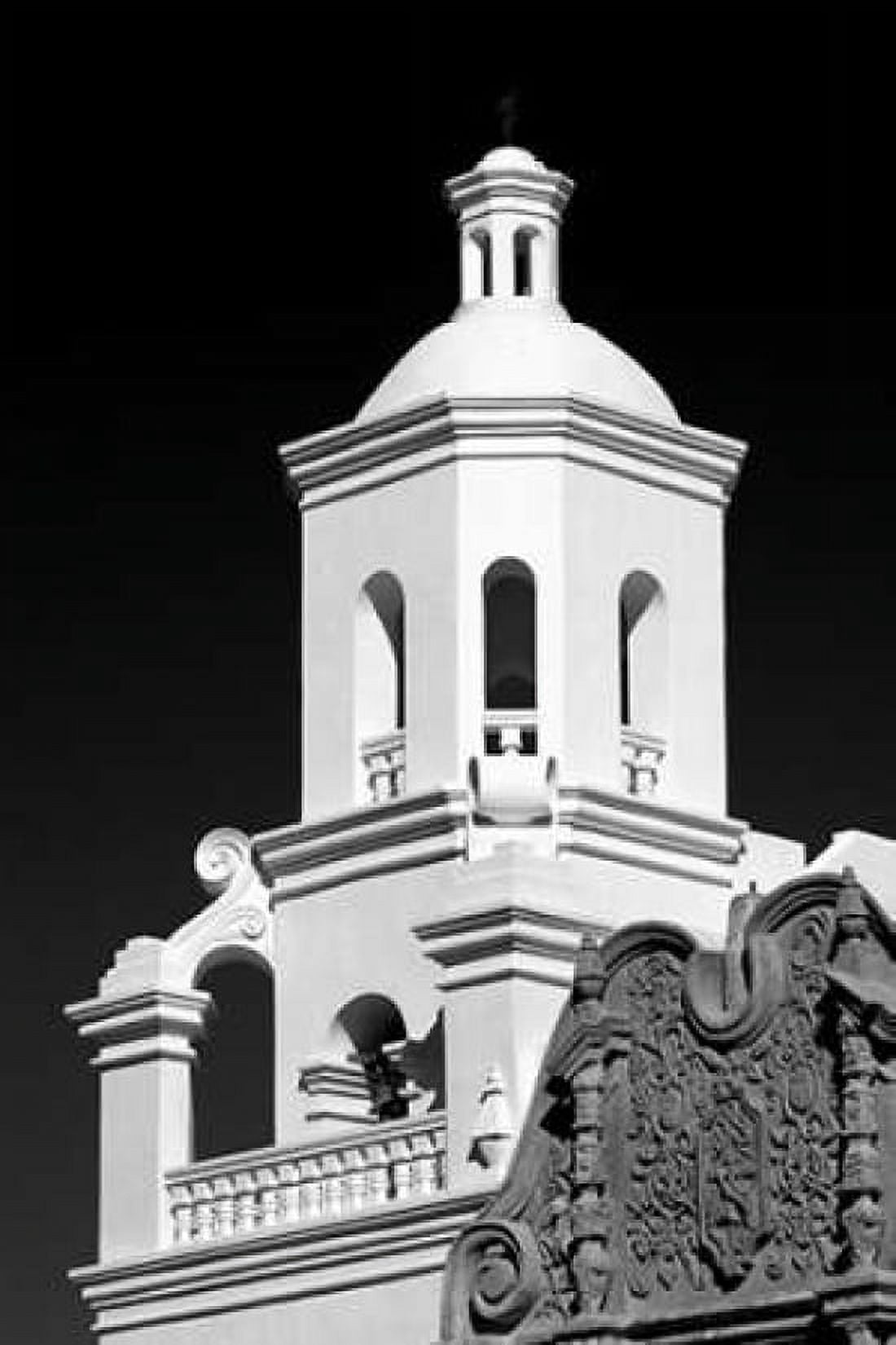 West Bell Tower BW Canvas Art - Douglas Taylor (24 x 36)