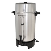 West Bend Coffee Urn Large Capacity Coffee Maker with Automatic Temperature Control, 100 Cup, in Silver