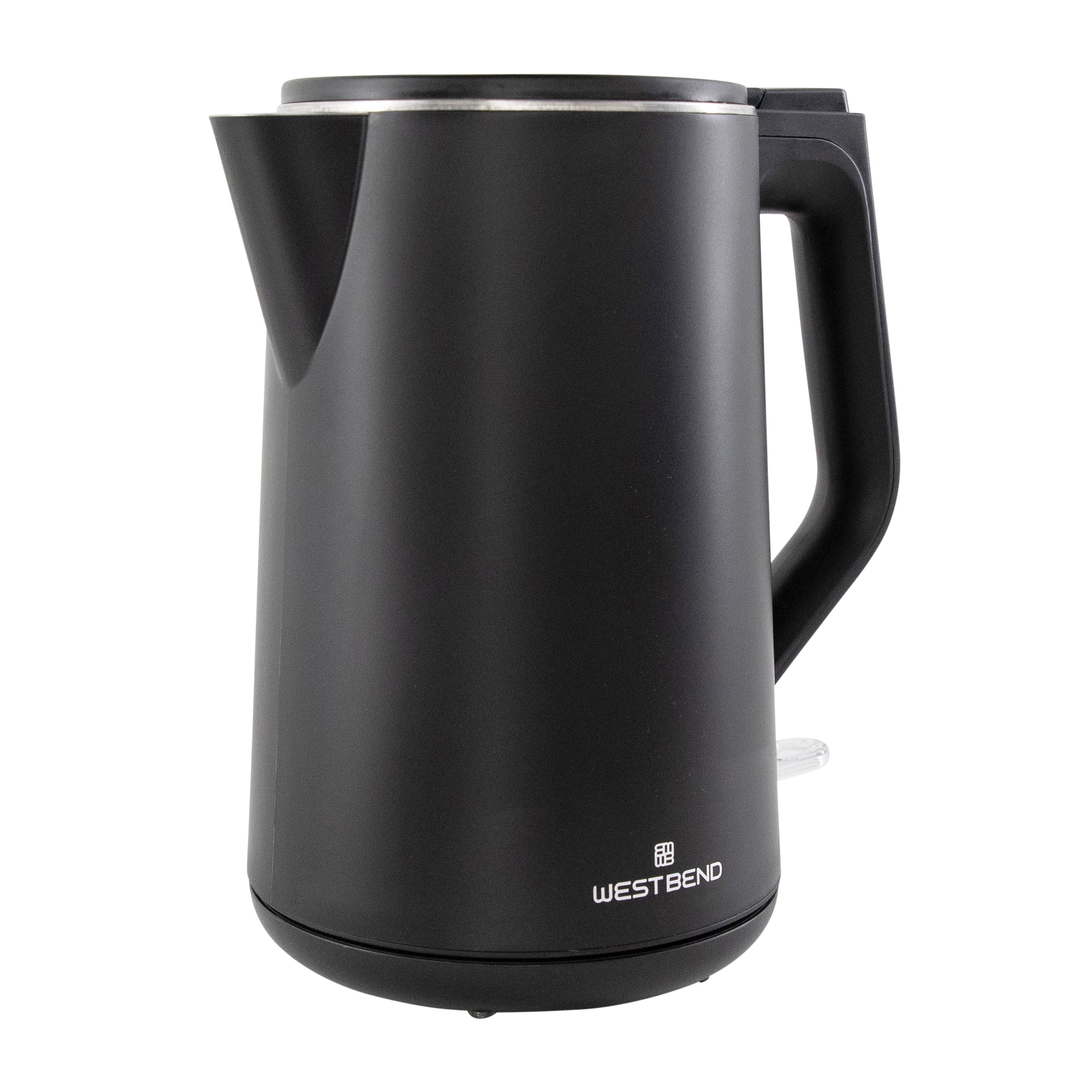 West Bend 1.5 Liter Black Stainless Steel Electric Kettle