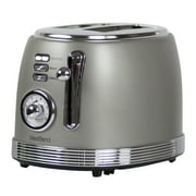 West Bend Retro-Styled 2-Slice Toaster with 4 Functions and 6 Settings, in Gray TTWBRTGR13