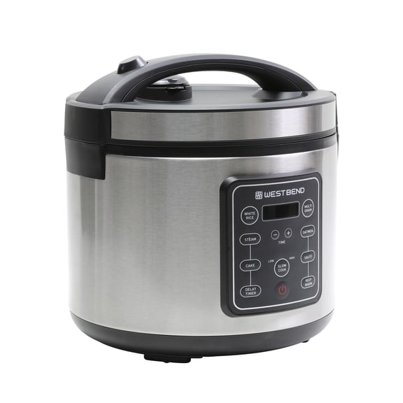 West Bend 20 Cup Multi-Function Rice Cooker, in Stainless Steel (RCWB20CSS13)