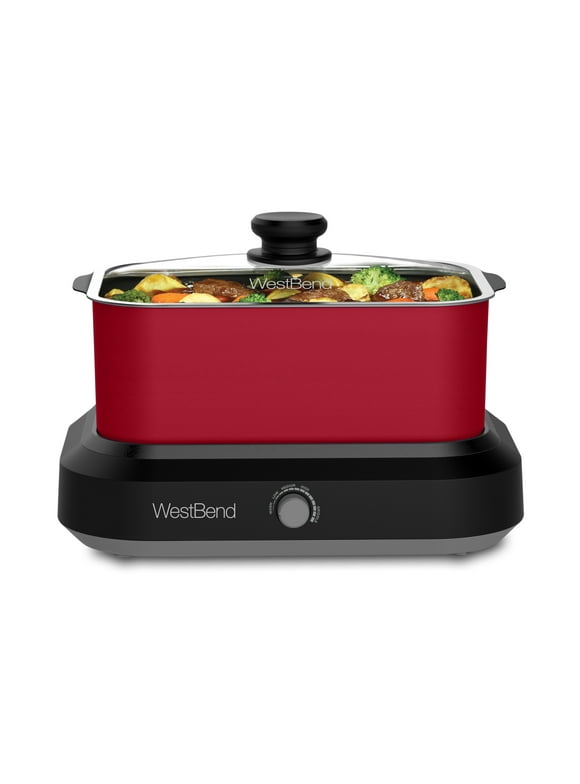 West Bend 5 QT. Versatility Cooker, Includes Bag and Lid, Red, 87905R