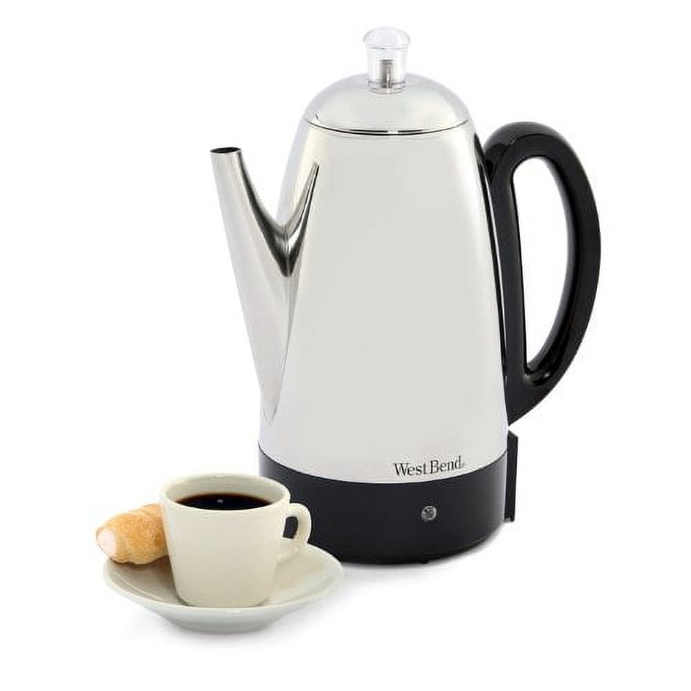 West Bend 12-Cup Stainless Steel Electric Percolator
