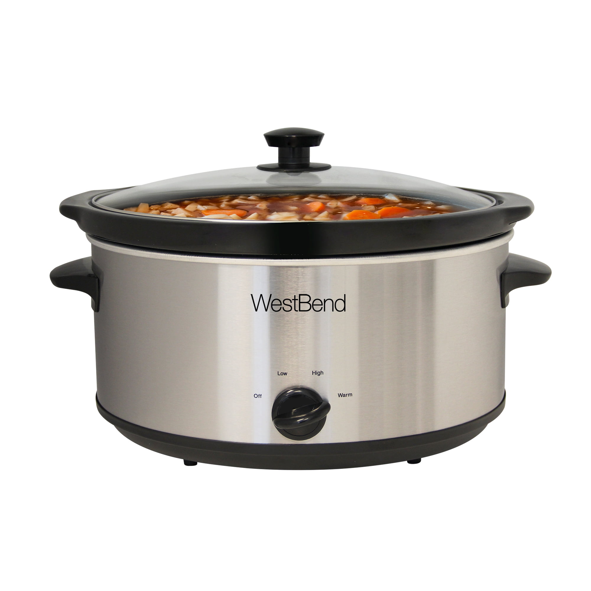 West Bend 5-Quart Black Rectangle Slow Cooker in the Slow Cookers  department at