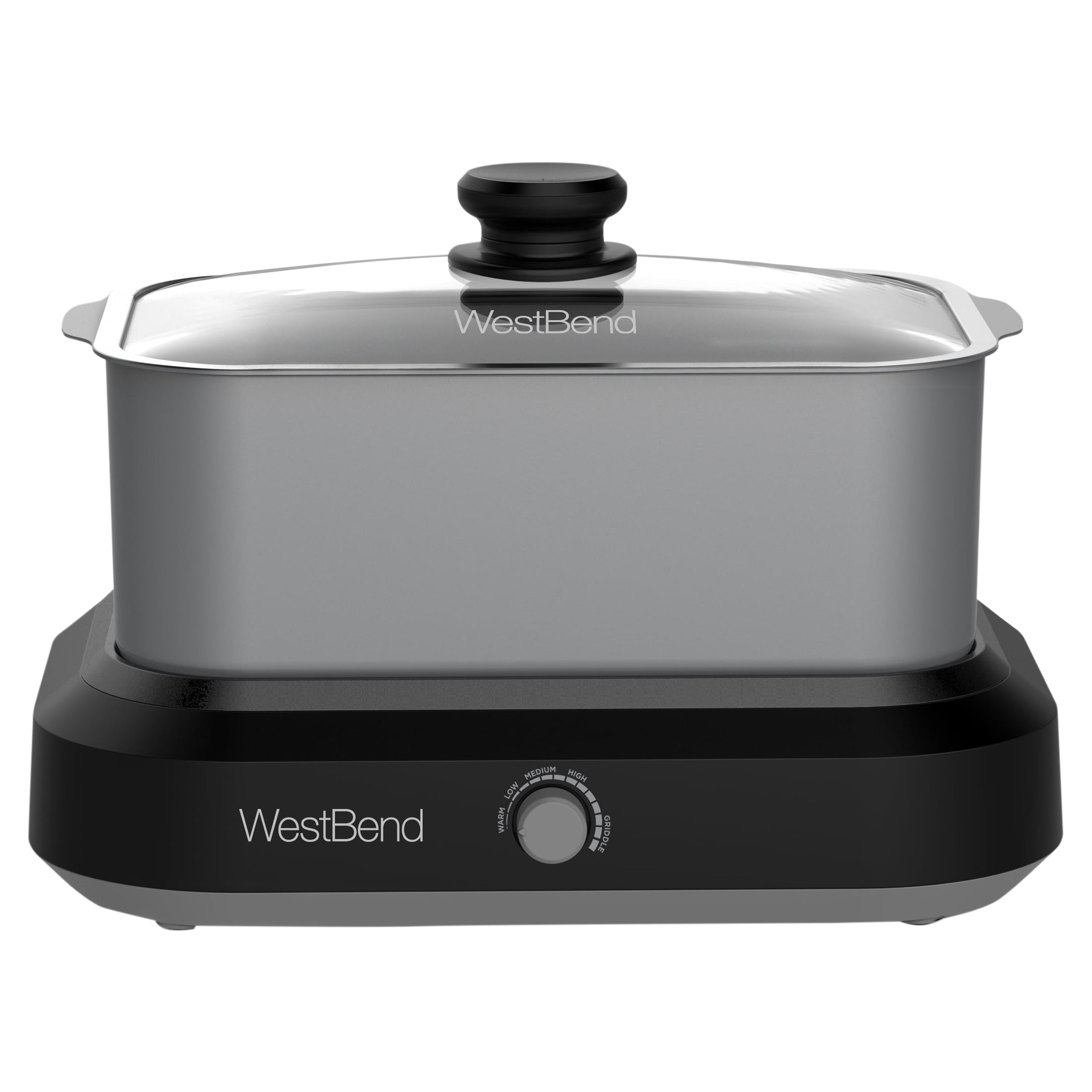 Silver 5-Quart Non-Stick Versatility Slow Cooker
