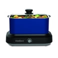 thumbnail image 1 of West Bend 87906BHT Large Capacity 6-Quart Non-Stick Versatility Cooker with 5 Different Temperature Control Settings Dishwasher Safe, Blue, 1 of 2