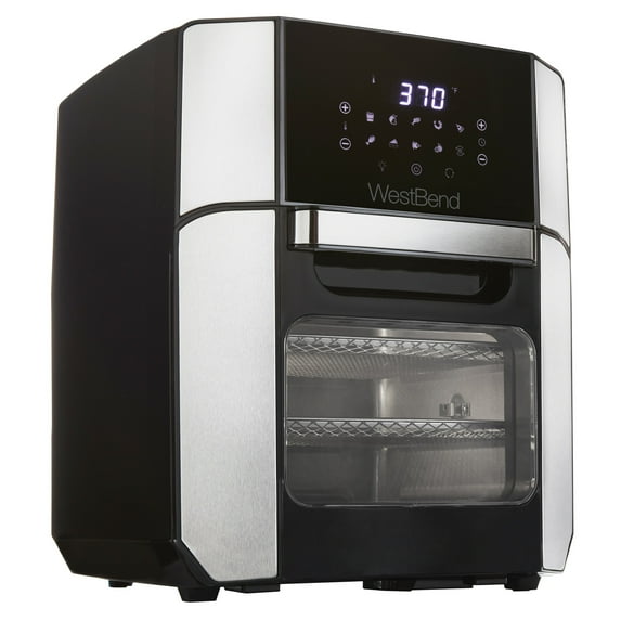 West Bend XL Digital Air Fryer Oven with 10 Presets and 6 Functions, 12.6 Qt Capacity, in Black (AFWB12BK13)