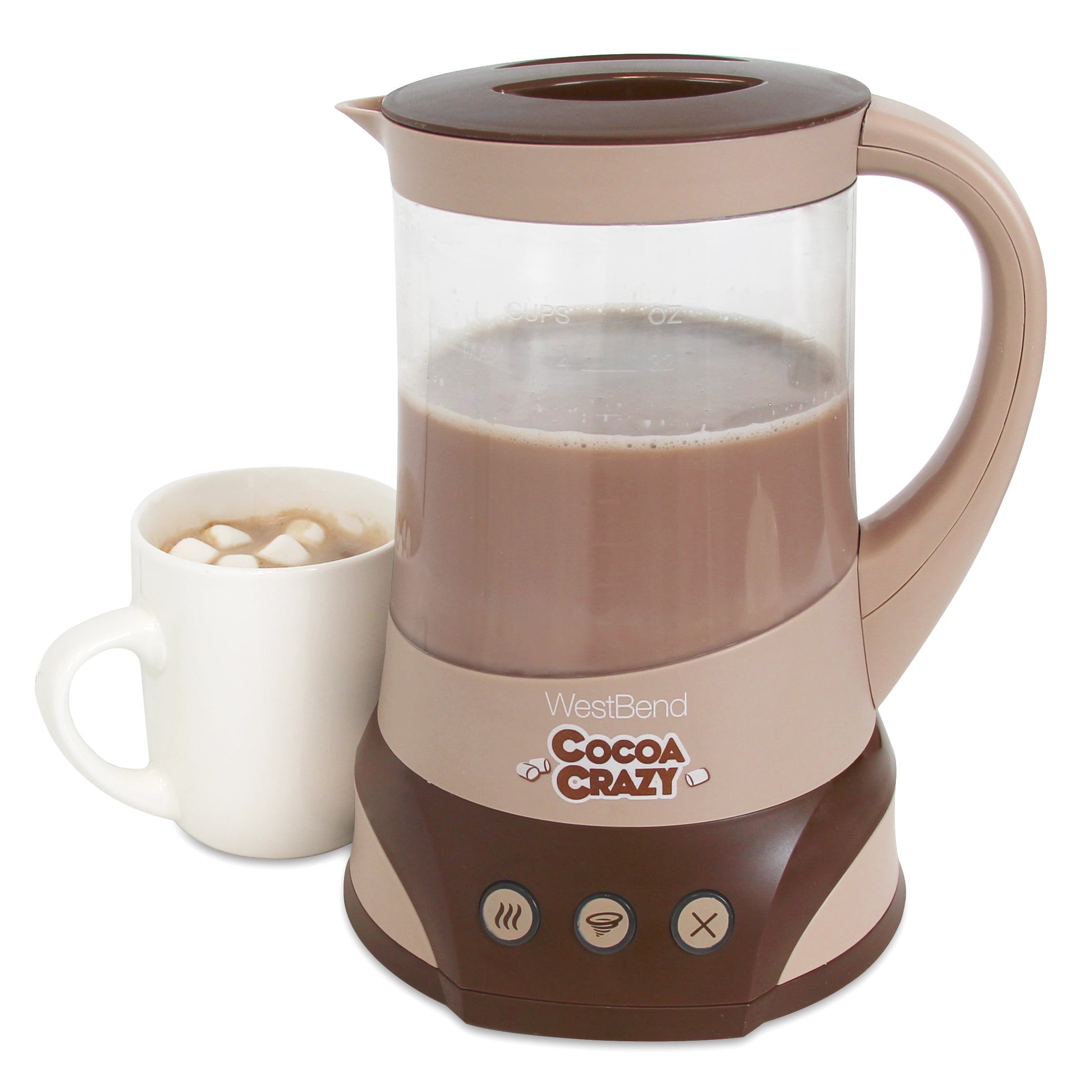 West Bend CL50032 32-Ounce Cocoa Crazy Hot Chocolate Maker, Brown