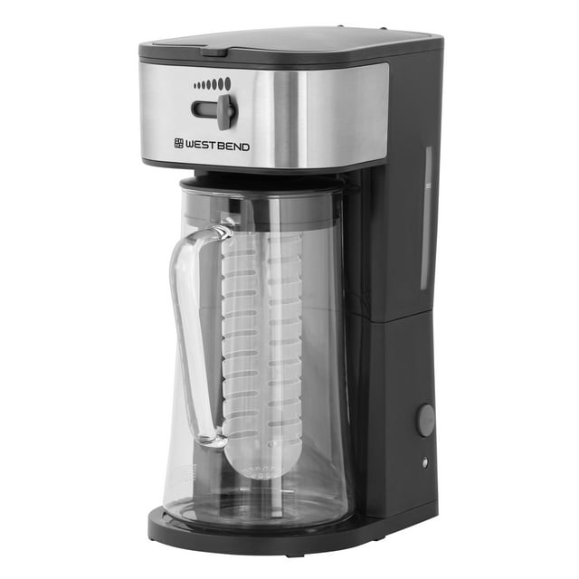 West Bend Iced Coffee and Iced Tea Maker with Infusion Tube, 2.75 Qt