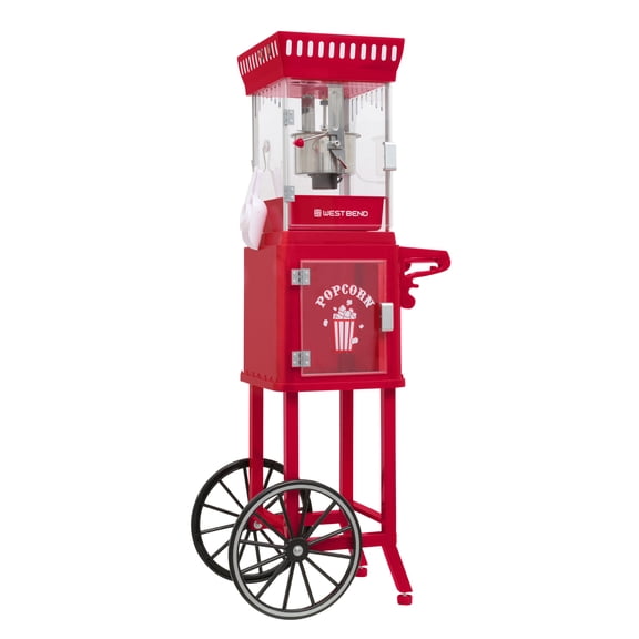 West Bend Popcorn Cart 2.5 oz Kettle, Red (PCWB25RD13)