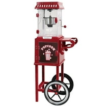 West Bend Popcorn Machine and Cart, 10-Cup Capacity, in Red (PCMC20RD13), 14.35 lb., New