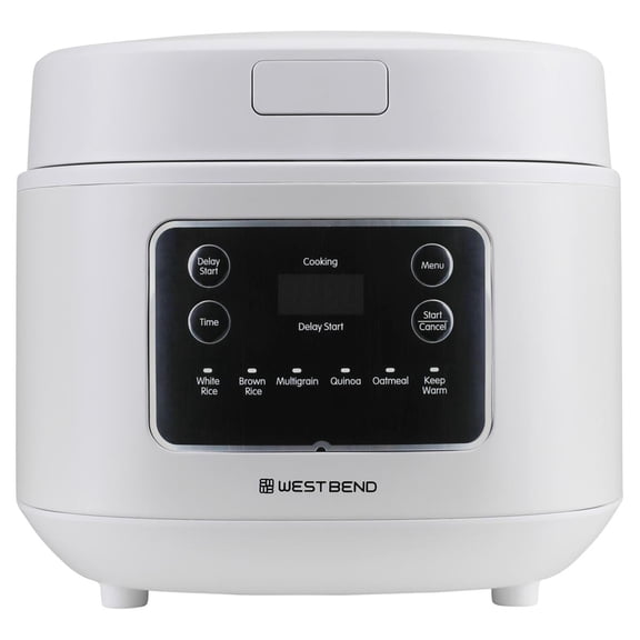West Bend Programmable 12-Cup Multi-Function Rice & Grain Cooker- White