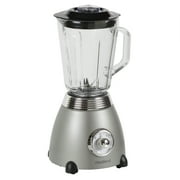 West Bend Retro-Style 2-Speed Blender with Pulse Function and BPA-Free Glass Jar, 48oz. Capacity, in Gray (BLWBRTGR13)