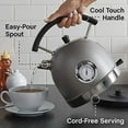 thumbnail image 1 of West Bend Retro-Style Stainless Steel Electric Kettle, Gray, 1 of 1