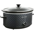 thumbnail image 1 of West Bend Slow Cooker 6-Quart Manual Crockery Style with Oval Ceramic Crockpot and Glass Lid, 330-Watts, Black, 1 of 5