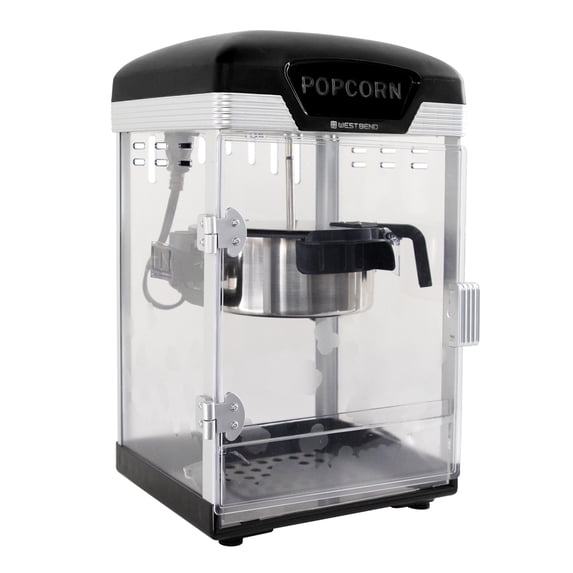West Bend Theater Crazy 4 Qt. Popcorn Machine with Bags, in Black (PCWBTCBK13)
