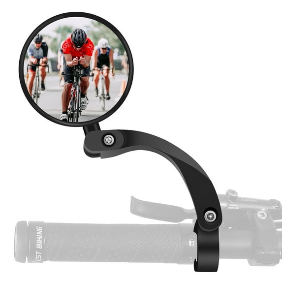 West Biking 360 Adjustable Bike Mirror Convex Wide Angle Bicycle Mirrors, 1 Pcs