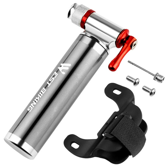 West Biking Bike Pump CO2 Inflator Road Mountain Bikes Tire Pump for Presta and Schrader