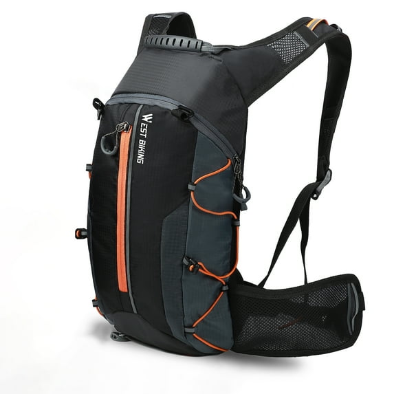 West Biking Sport Backpack 10L Capacity Hydration Pack Outdoor Leisure Travel Bag, Orange