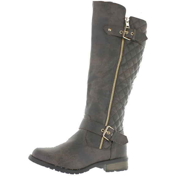 West Blvd Atlanta Mango21 Quilted Riding Boots
