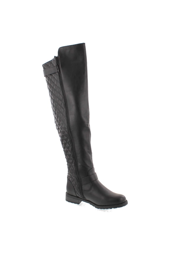 Detroit Quilted Riding Thigh High Over the Knee Boots