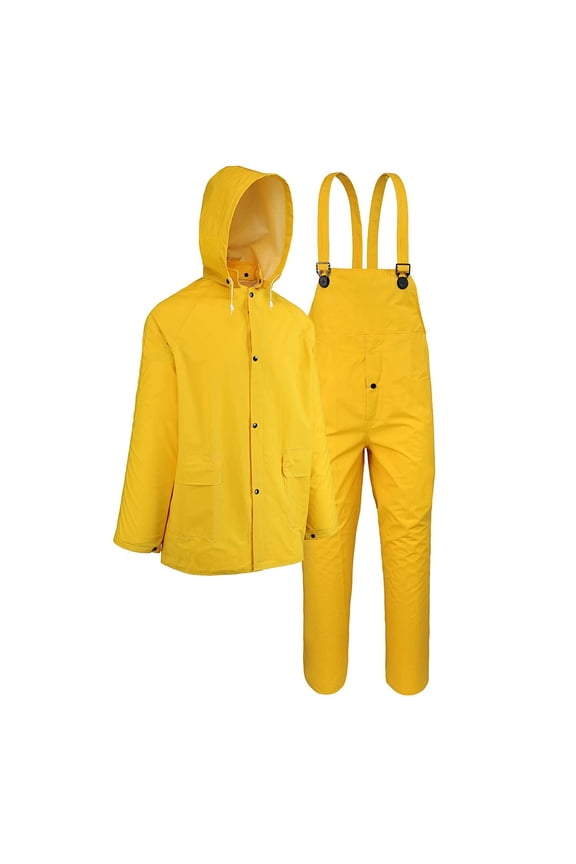 PVC Polyester Rainsuit - Water Resistant - X-Large 3pc