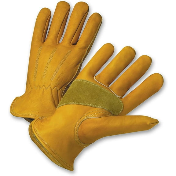 West Chester Protective Gear Master Guard Premium Grain Cowhide Driver Glove - Leather - Brown