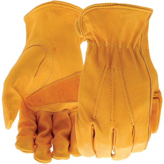 West Chester Protective Gear Master Guard Premium Grain Cowhide Driver Glove - Leather - Brown