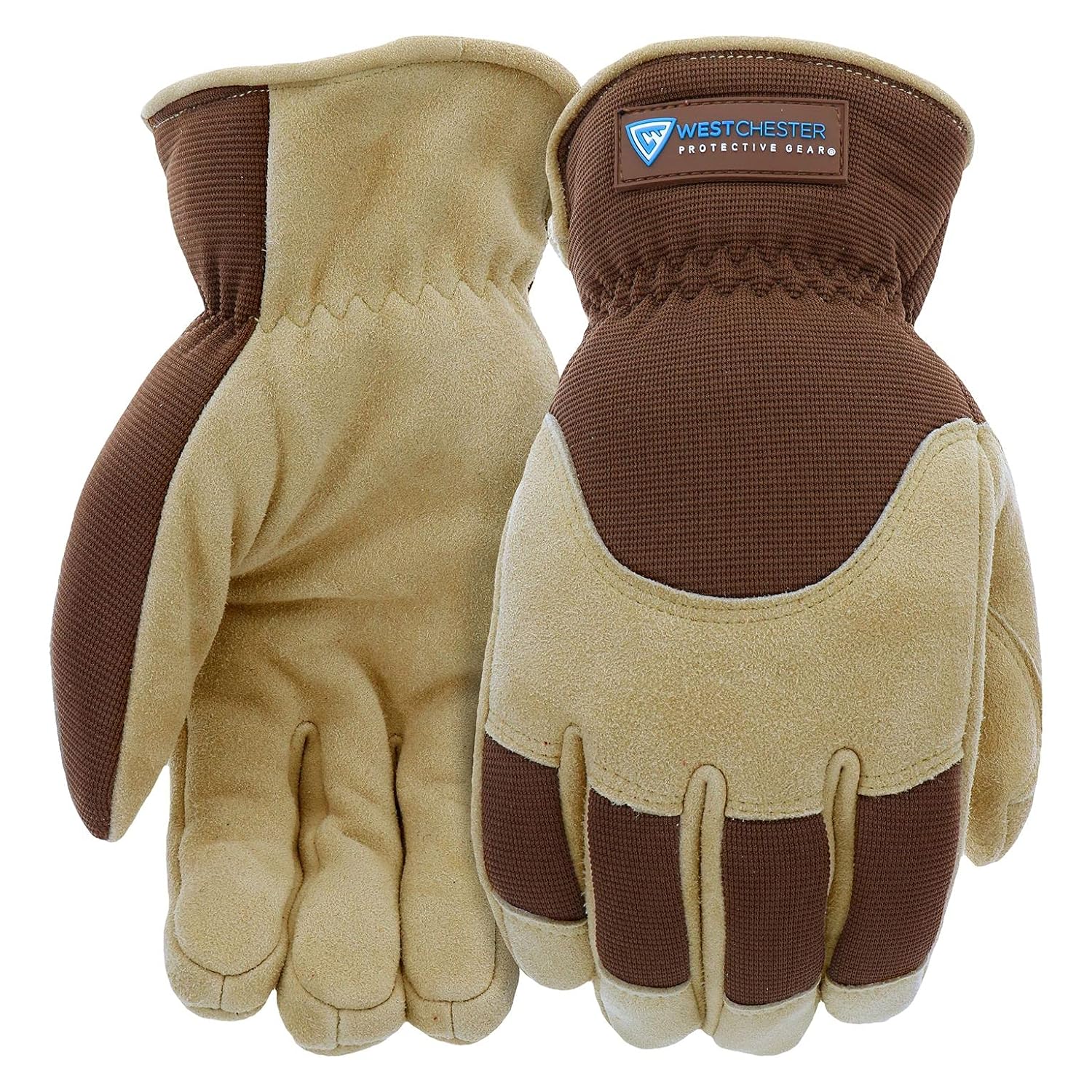 West Chester Deerskin SplitLeather Palm Men's Work Gloves, Thinsulate