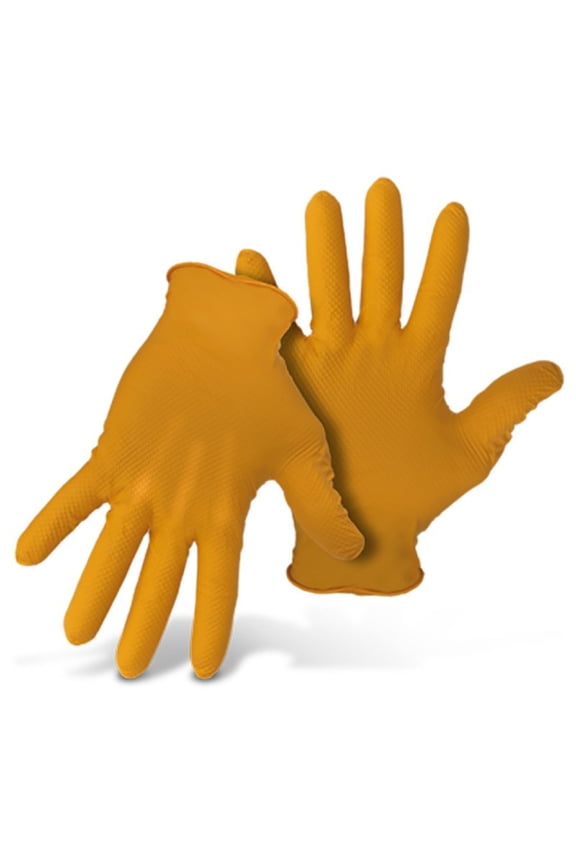 West Chester G21081-L50 6 Mil Nitrile Gloves, Orange - Large - 50 Count