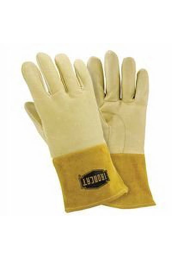 West Chester IronCat MIG/TIG Welding Gloves, Premium Pigskin Leather, Large, Natural - 1 Dozen (813-6010/L)