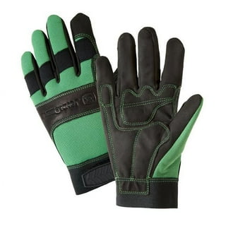 Scotts Large Latex Dipped Green & Black Gloves Sc30602