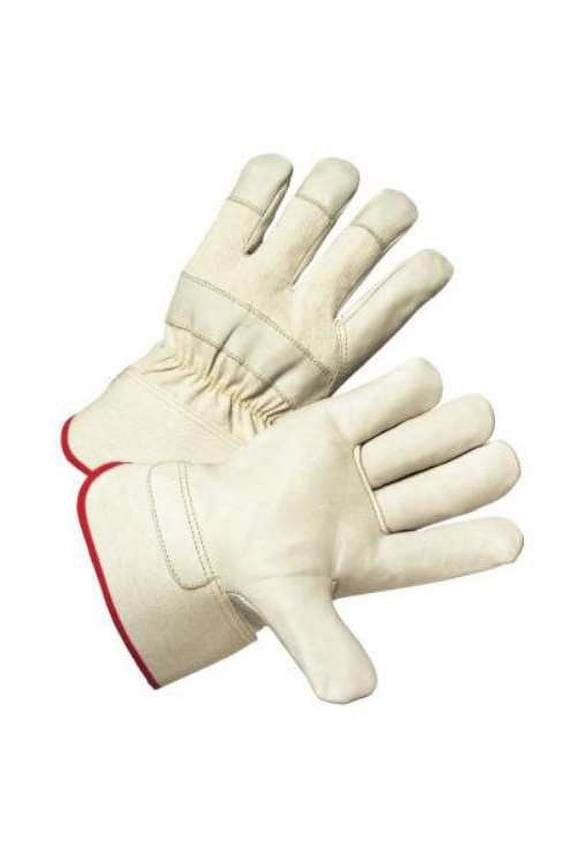 Pip Leather Gloves,L,Gunn Cut,PR,PK12 5000