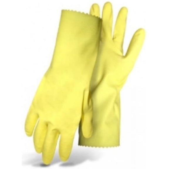 West Chester Protective Gear B13122-L Flock Lined Disposable Long Glove with Extended Cuff, Yellow